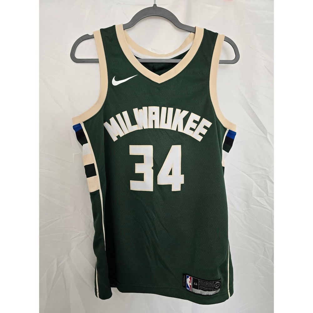 Giannis Antetokounmpo Milwaukee Bucks Nike Swingman Jersey 34 Green Mens M